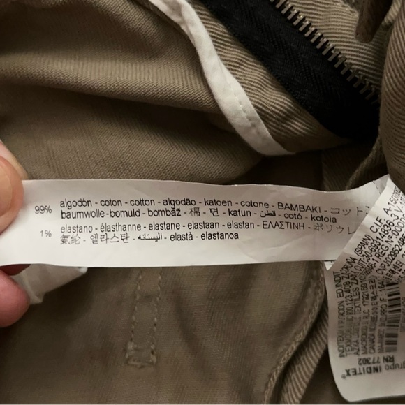 Zara SRPLS Pants Mens Size 32 Limited Edition Wide Leg Stretch Beige - Picture 7 of 7